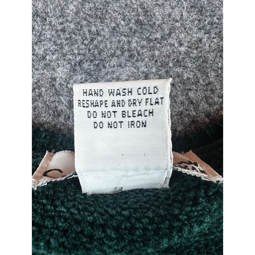 Croft & Barrow Woman Green V-Neck Sweater 3X Marled Knit Diamond Crochet Hem - Picture 3 of 8